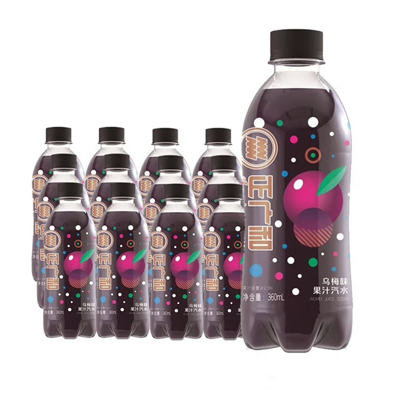 正广和 上海盐汽水夏季防暑降温碳酸汽水饮料 乌梅汽水360ml*12瓶